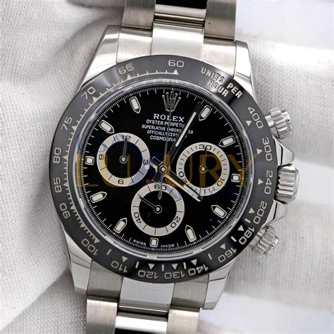 rolex cosmograph daytona black watches|rolex daytona cosmograph men's watch.